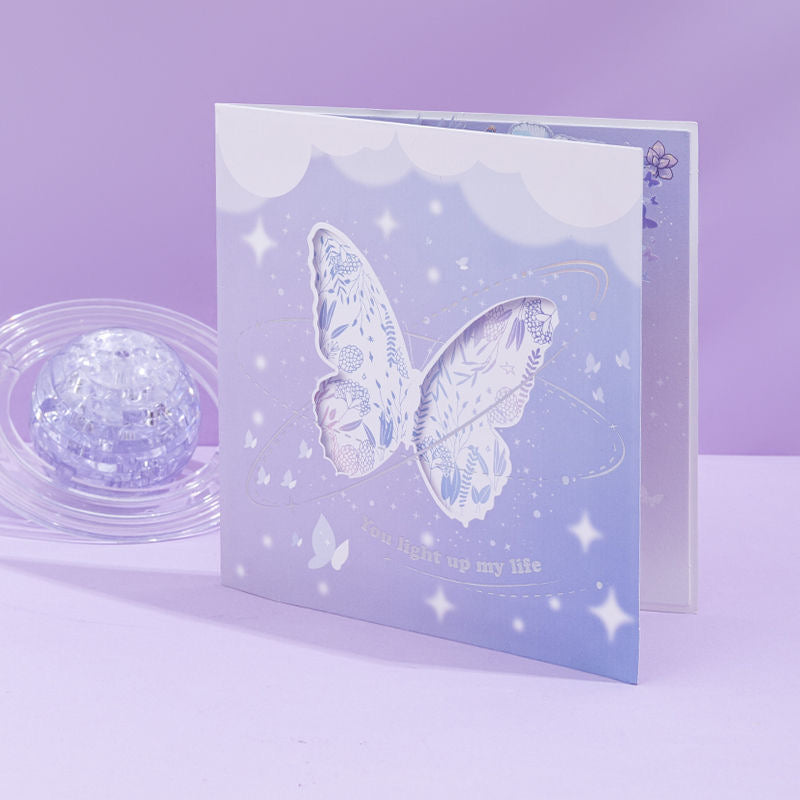 3D Butterfly Paper Pop Up Card 100% Recycled and Eco-Friendly