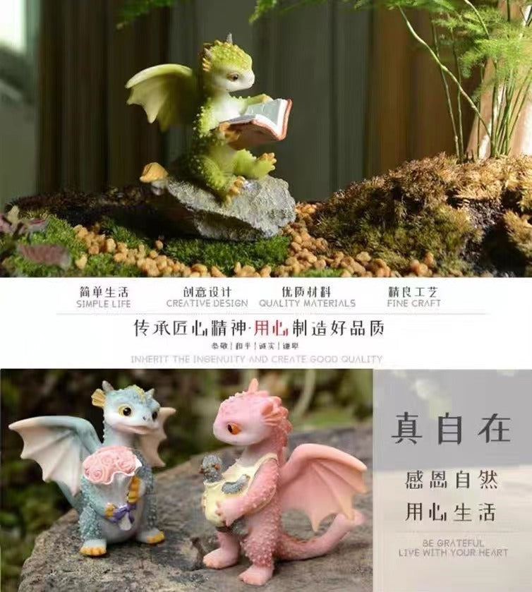 Dragon Figurine Resin Home Decor